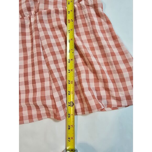 Torrid Size 2X Gingham Smocked Babydoll Tank Top Adjustable Straps New - Picture 13 of 13